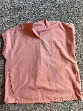 Pink Split-Neck Women’s Top